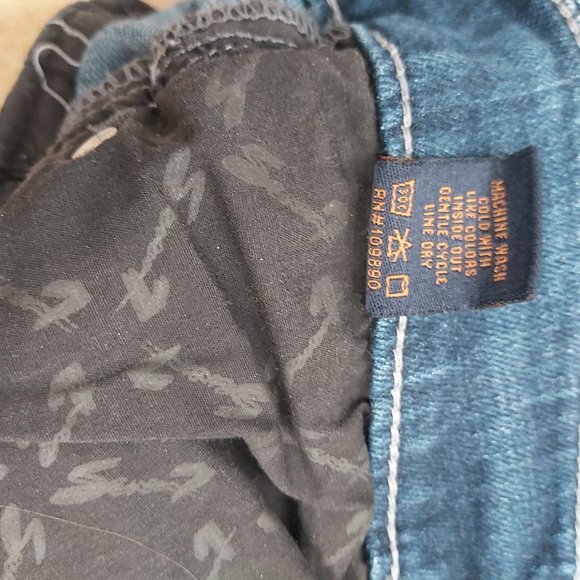 Jeans Seven7 Women Size 28 x 31 inseam Slim Straight Low Waist Zippered Pockets - Picture 7 of 16